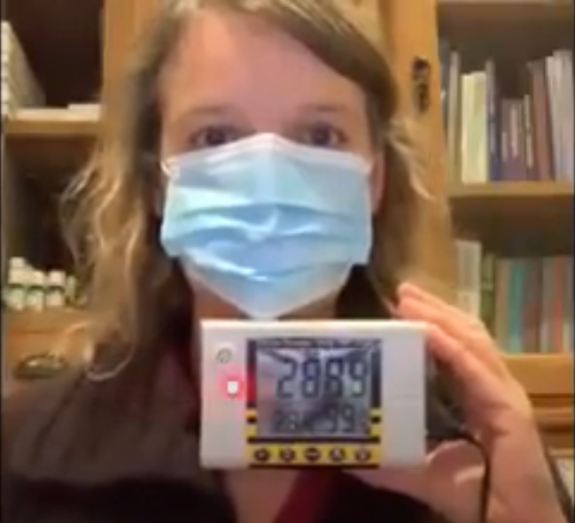 Wearing a mask or face covering if you have a lung condition